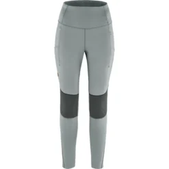 Collant Fjallraven Femme Abisko Varm Trekking Tights Flint Grey-Iron Grey