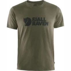 T-Shirt Fjallraven Homme Logo Dark Olive