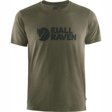 T-Shirt Fjallraven Homme Logo Dark Olive 1 T-Shirt Fjallraven Homme Logo Dark Olive