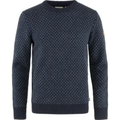 Pull Fjallraven Men Ovik Nordic Sweater Dark Navy