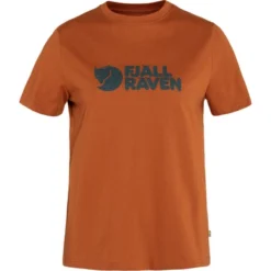 T-Shirt Fjallraven Woman Fjallraven Logo Tee Terracotta Brown