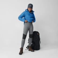 Collant Fjallraven Femme Abisko Varm Trekking Tights Flint Grey-Iron Grey -Fjallraven 3 Abisko Varm Trekking Tights W 84790 055 048 C MODEL FJR