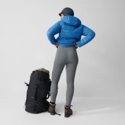 Collant Fjallraven Femme Abisko Varm Trekking Tights Flint Grey-Iron Grey -Fjallraven 4 Abisko Varm Trekking Tights W 84790 055 048 D MODEL FJR