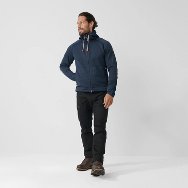Veste Fjallraven Men Ovik Fleece Hoodie Navy 5 Veste Fjallraven Men Ovik Fleece Hoodie Navy – Image 5