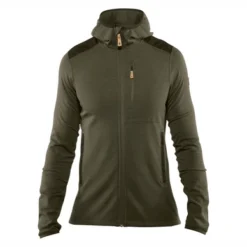 Fjallraven Gilet Fjällräven Men Keb Fleece Hoodie Laurel Green Deep Forest