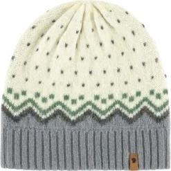 Bonnet Fjallraven Ovik Knit Hat Chalk White