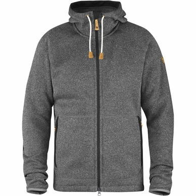 Fjallraven Gilet Fjällräven Övik Fleece Hoodie Dark Grey 1 Fjallraven Gilet Fjällräven Övik Fleece Hoodie Dark Grey