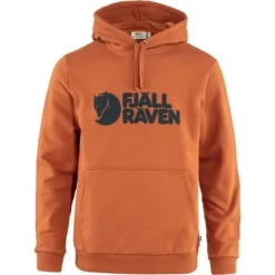 Pull Fjallraven Men Fjallraven Logo Hoodie Terracotta Brown