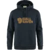 Pull Fjallraven Men Fjallraven Logo Hoodie Dark Navy
