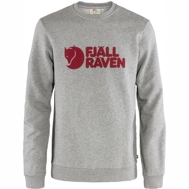 Fjallraven Pull Fjällräven Men Logo Sweater M Grey-Melange 1 Fjallraven Pull Fjällräven Men Logo Sweater M Grey-Melange