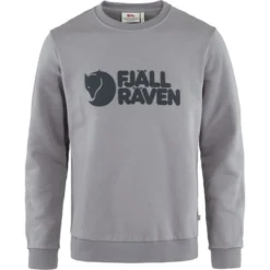 Pull Fjallraven Men Fjallraven Logo Sweater Flint Grey