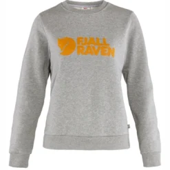 Pull Fjallraven Women Logo Grey-Melange