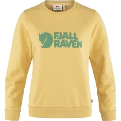 Pull Fjallraven Women Fjallraven Logo Sweater Mais Yellow