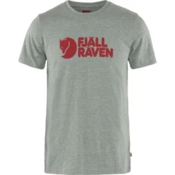 T-Shirt Fjallraven Homme Logo Grey Melange