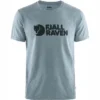 Fjallraven T-Shirt Fjällräven Hommes Logo Uncle Blue-Melange