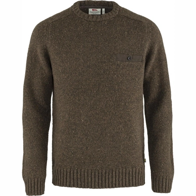 Fjallraven Pull Fjällräven Men Lada Round-Neck Sweater M Bogwood Brown 1 Fjallraven Pull Fjällräven Men Lada Round-Neck Sweater M Bogwood Brown