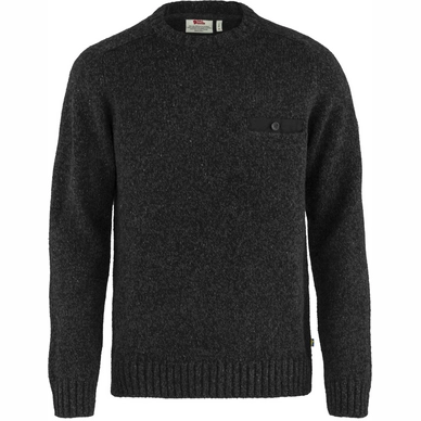 Fjallraven Pull Fjällräven Men Lada Round-Neck Sweater M Black 1 Fjallraven Pull Fjällräven Men Lada Round-Neck Sweater M Black