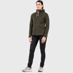 Pull Fjallraven Women Ovik Fleece Hoodie Deep Forest -Fjallraven Ovik Fleece Hoodie W 89516 662 E MODEL FJR