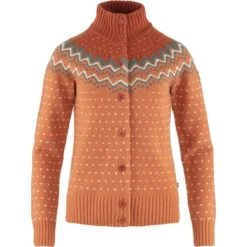 Fjallraven 24 Gilet Fjallraven Women Ovik Knit Cardigan Desert Brown