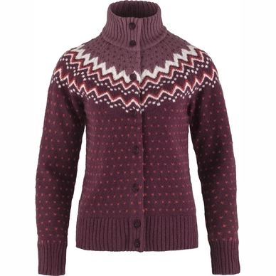 Fjallraven Gilet Fjällräven Women Övik Knit Cardigan W Dark Garnet 1 Fjallraven Gilet Fjällräven Women Övik Knit Cardigan W Dark Garnet