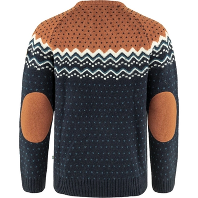 Pull Fjallraven Men Ovik Knit Sweater Dark Navy-Terracotta Brown 2 Pull Fjallraven Men Ovik Knit Sweater Dark Navy-Terracotta Brown – Image 2