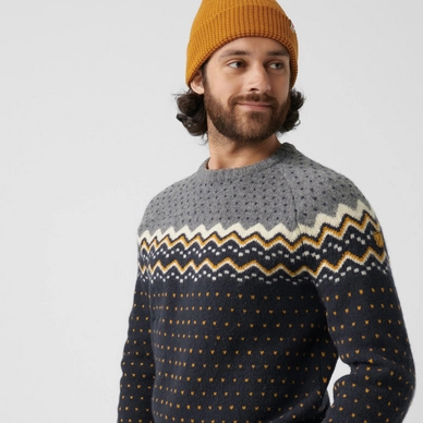 Pull Fjallraven Men Ovik Knit Sweater Dark Navy-Terracotta Brown 3 Pull Fjallraven Men Ovik Knit Sweater Dark Navy-Terracotta Brown – Image 3