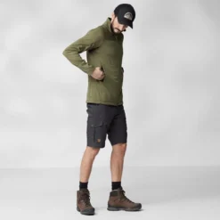 Gilet Fjallraven Men Abisko Lite Fleece Jacket Green -Fjallraven abisko lite fleece m 86971 620 c model fjr 3