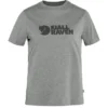T-Shirt Fjallraven Woman Fjallraven Logo Tee Grey Melange