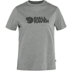 T-Shirt Fjallraven Woman Fjallraven Logo Tee Grey Melange