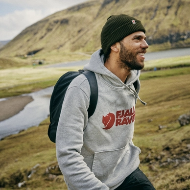 Pull Fjallraven Men Fjallraven Logo Hoodie Grey-Melange 6 Pull Fjallraven Men Fjallraven Logo Hoodie Grey-Melange – Image 6